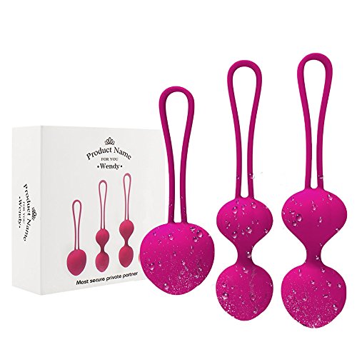 Bolas Chinas Suelo Pelvico de Silicona Medica Bolas Chinas Terapeuticas Masajeador de la Salud Kegel Ejercitador Vibrador Kegel Balls para Mujer