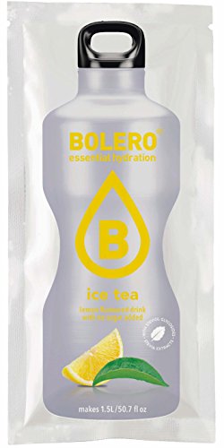 Bolero Bebida Instantánea sin Azúcar, Sabor Té Limón - Paquete de 24 x 8 gr - Total: 192 gr