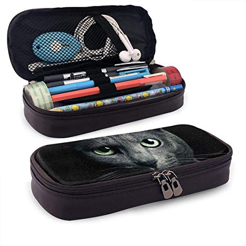 Bolígrafo Estuche de lápices Cuero de PU Gato azul ruso Bolsa con cremallera para niña Organizador Estudio Papelería Bolsa Titular Oficina de negocios Oficina de negocios Bolígrafo Estuche de lápices Cuero de PU Gato azul ruso Bolsa con cremallera para niña Organizador Estudio Papelería Bolsa Titular Oficina de negocios Oficina de negocios