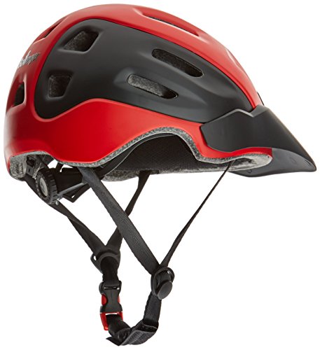 Bollinger Casco Mate Bicicleta, Unisex Adulto, Rojo, Talla Única