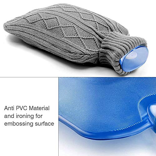 Bolsa de Agua Caliente, AODOOR Bolsa de agua caliente, Tejida Caso Hecho Punto Bolsa Goma de Agua Caliente Botella con funda, 2 L Bolsa de Agua Caliente, AODOOR Bolsa de agua caliente, Tejida Caso Hecho Punto Bolsa Goma de Agua Caliente Botella con funda, 2 L