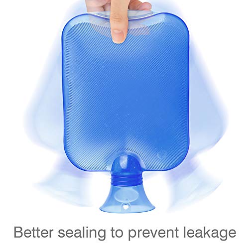 Bolsa de Agua Caliente, AODOOR Bolsa de agua caliente, Tejida Caso Hecho Punto Bolsa Goma de Agua Caliente Botella con funda, 2 L Bolsa de Agua Caliente, AODOOR Bolsa de agua caliente, Tejida Caso Hecho Punto Bolsa Goma de Agua Caliente Botella con funda, 2 L