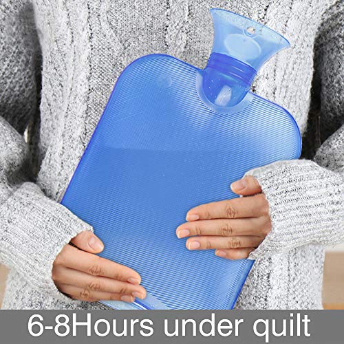 Bolsa de Agua Caliente, AODOOR Bolsa de agua caliente, Tejida Caso Hecho Punto Bolsa Goma de Agua Caliente Botella con funda, 2 L Bolsa de Agua Caliente, AODOOR Bolsa de agua caliente, Tejida Caso Hecho Punto Bolsa Goma de Agua Caliente Botella con funda, 2 L