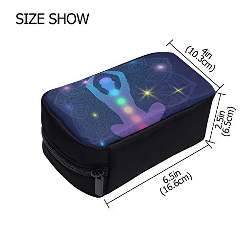 Bolsa de cosméticos para mujeres, silueta humana, meditando, haciendo yoga, arco iris, gimnasia, bolsa de aseo para hombres, bolsa de viaje para hombres, bolsa de aseo de nylon, bolsas de cosméticos, Bolsa de cosméticos para mujeres, silueta humana, meditando, haciendo yoga, arco iris, gimnasia, bolsa de aseo para hombres, bolsa de viaje para hombres, bolsa de aseo de nylon, bolsas de cosméticos,