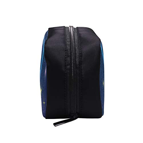 Bolsa de cosméticos para mujeres, silueta humana, meditando, haciendo yoga, arco iris, gimnasia, bolsa de aseo para hombres, bolsa de viaje para hombres, bolsa de aseo de nylon, bolsas de cosméticos,