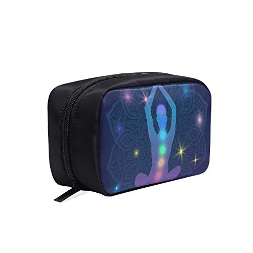 Bolsa de cosméticos para mujeres, silueta humana, meditando, haciendo yoga, arco iris, gimnasia, bolsa de aseo para hombres, bolsa de viaje para hombres, bolsa de aseo de nylon, bolsas de cosméticos, Bolsa de cosméticos para mujeres, silueta humana, meditando, haciendo yoga, arco iris, gimnasia, bolsa de aseo para hombres, bolsa de viaje para hombres, bolsa de aseo de nylon, bolsas de cosméticos,