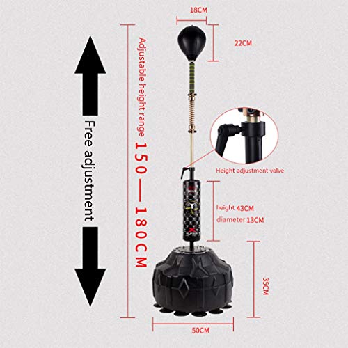 Bolsa de perforación honestamente bolsa de boxeo de pie libre Bolso de velocidad de reflejo con altura ajustable Alivio de estrés Fitness Fuerte Durable para adultos Adolescentes Niños Inicio Gimnasio Bolsa de perforación honestamente bolsa de boxeo de pie libre Bolso de velocidad de reflejo con altura ajustable Alivio de estrés Fitness Fuerte Durable para adultos Adolescentes Niños Inicio Gimnasio
