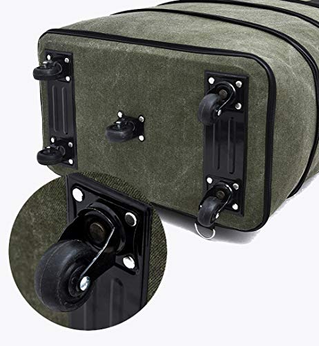 Bolsa de viaje, maleta, carro, maleta de gran capacidad, impermeable, plegable, adecuado para hombres y mujeres escalada, camping, negocios, mudanza.