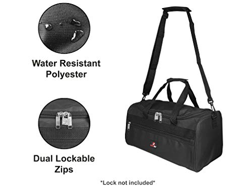 Bolsa de Viaje Pequeña - 2º Artículo de Equipaje de Mano en Ryanair - Bolsas de Viaje Fabricada con el Tamaño Exacto de 40 x 25 x 20 cm - Bolso de Cabina - Super Ligero 0,4 kg RL59K (Negro) Bolsa de Viaje Pequeña - 2º Artículo de Equipaje de Mano en Ryanair - Bolsas de Viaje Fabricada con el Tamaño Exacto de 40 x 25 x 20 cm - Bolso de Cabina - Super Ligero 0,4 kg RL59K (Negro)