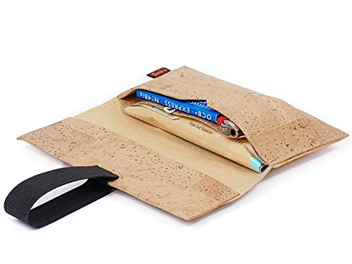 Bolsa para Tabaco Hecha de Corcho/Piel de Corcho Vegana - Funda, Estuche para Tabaco de Liar con Compartimento Adicional para mechero, filtros y Papeles by SIMARU (Beige) Bolsa para Tabaco Hecha de Corcho/Piel de Corcho Vegana - Funda, Estuche para Tabaco de Liar con Compartimento Adicional para mechero, filtros y Papeles by SIMARU (Beige)