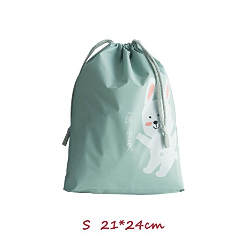 Bolsas de almacenamiento,3 piezas de viaje de almacenamiento portátil bolsas patrón de dibujos animados práctico almacenamiento impermeable LMMVP (B, 3Pcs)