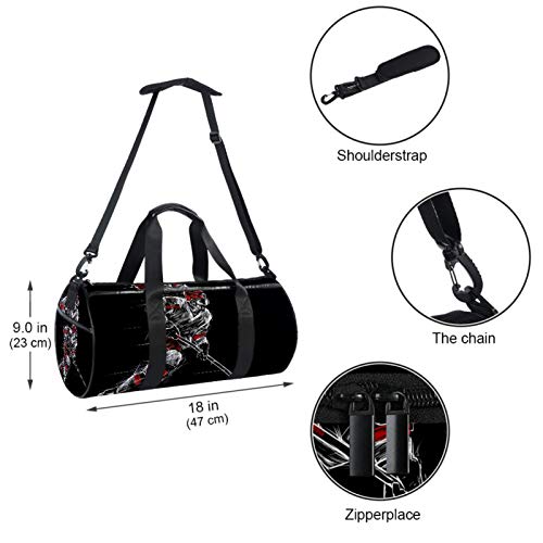 Bolsas de Deporte Infantiles Hockey sobre Hielo Bolsa de Viaje Impermeable Bolsa Deportiva Bolsa de Natación Bolsa Gimnasio Bolso para Picnic Camping Vacaciones 45x23x23cm