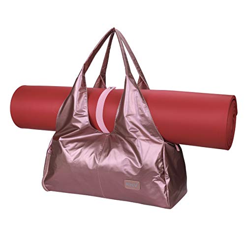 Bolsas de Gimnasio Mujeres, Zip Bolsa de colchoneta de yoga Grande, Bolsa de asa de yoga con correa, con Compartimento para Zapatos y Bolsillo Húmedo Bolsa de Viaje para Natacion Bailando Rosa Bolsas de Gimnasio Mujeres, Zip Bolsa de colchoneta de yoga Grande, Bolsa de asa de yoga con correa, con Compartimento para Zapatos y Bolsillo Húmedo Bolsa de Viaje para Natacion Bailando Rosa