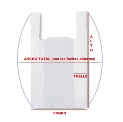 Bolsas de Plastico Asa Camiseta (30 x 40 cm. (200 unidades)) Bolsas de Plastico Asa Camiseta (30 x 40 cm. (200 unidades))
