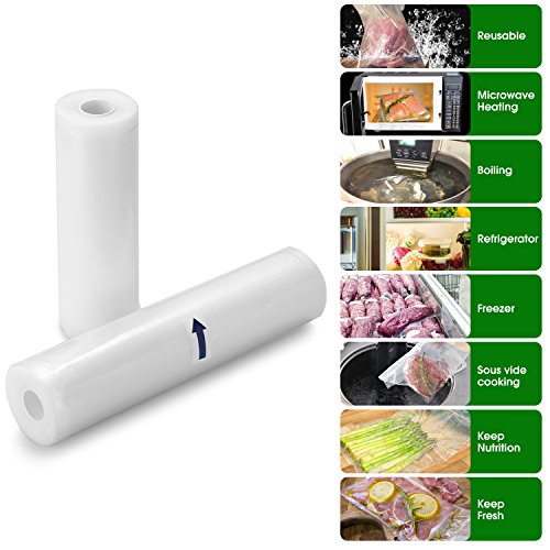 Bolsas Vacío,rollo-envasar al-vacio,Alimentos-Profesional - Certificación de seguridad de grado alimenticio (20x300cm(6 rolls) Bolsas Vacío,rollo-envasar al-vacio,Alimentos-Profesional - Certificación de seguridad de grado alimenticio (20x300cm(6 rolls)