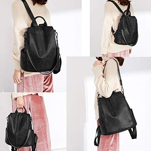 Bolso Mochila Cuero Mujer Antirrobo Mochilas Mujer Casual, JOSEKO Ligero de PU Impermeable Mochila de Viaje de Gran Capacidad Bolsa de Hombro Convertible con Adorno Colgante Tassel Bolso Mochila Cuero Mujer Antirrobo Mochilas Mujer Casual, JOSEKO Ligero de PU Impermeable Mochila de Viaje de Gran Capacidad Bolsa de Hombro Convertible con Adorno Colgante Tassel