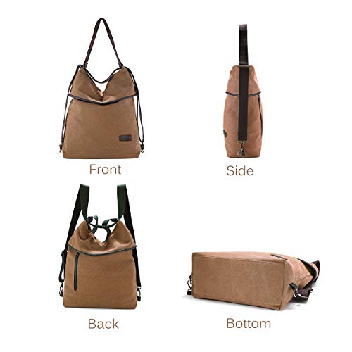 Bolso Mochilas Mujer Casual, JOSEKO Niña Lona Multifuncional Antirrobo Bolso de Cuero de Gran Capacidad Bolsas de Hombro Mochila Bolso Mochilas Mujer Casual, JOSEKO Niña Lona Multifuncional Antirrobo Bolso de Cuero de Gran Capacidad Bolsas de Hombro Mochila