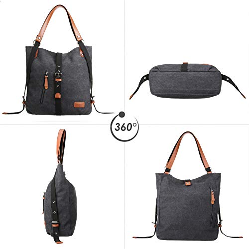 Bolso Mochilas Mujer Casual Vendimia, JOSEKO Niña Lona Multifuncional Antirrobo Bolso de Cuero de Gran Capacidad Bolsas de Viaje para Cualquier Ocasión Bolso Mochilas Mujer Casual Vendimia, JOSEKO Niña Lona Multifuncional Antirrobo Bolso de Cuero de Gran Capacidad Bolsas de Viaje para Cualquier Ocasión