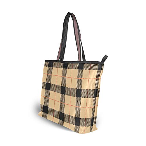 Bolsos de mano con correa de peso ligero para mujeres, niñas, señoras, estudiantes, bolsos de hombro, bolso de compras, bolso de mano, patrón de color vainilla sin costuras Bolsos de mano con correa de peso ligero para mujeres, niñas, señoras, estudiantes, bolsos de hombro, bolso de compras, bolso de mano, patrón de color vainilla sin costuras