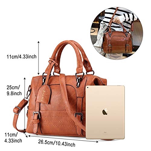 Bolsos de Mujer Retro Bolso Señora Tote, JOSEKO Bolso de Hombro de Cuero Mensajero Bolso Bandolera Bolsillos de Compras Elegantes de la Señora Trabajo Diario Vida Navidad y Fiesta Bolsos de Mujer Retro Bolso Señora Tote, JOSEKO Bolso de Hombro de Cuero Mensajero Bolso Bandolera Bolsillos de Compras Elegantes de la Señora Trabajo Diario Vida Navidad y Fiesta