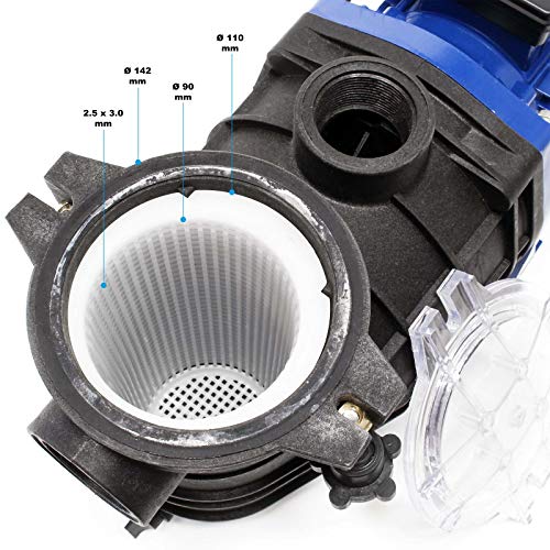 Bomba de Piscina 15000l/h 750W Bomba de circulación Bomba de Filtro Bomba de Piscina 15000l/h 750W Bomba de circulación Bomba de Filtro