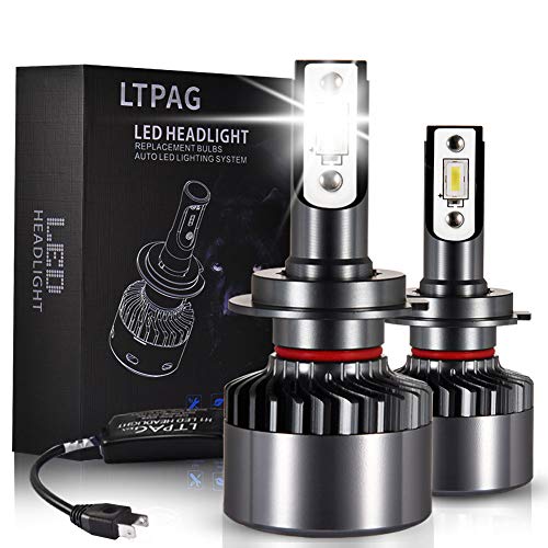 Bombilla H7 LED Coche, LTPAG 2pcs 72W Lampara H7 LED 12V/36V Luces LED Coche H7, 2019 Novísimo 12000LM Faros Reemplazo de Halógena y Kit Xenón H7, Blanco 6000K, Garantía de 2 años Bombilla H7 LED Coche, LTPAG 2pcs 72W Lampara H7 LED 12V/36V Luces LED Coche H7, 2019 Novísimo 12000LM Faros Reemplazo de Halógena y Kit Xenón H7, Blanco 6000K, Garantía de 2 años