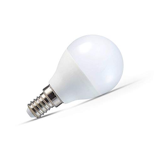 Bombilla Tipo Golf P45 V-Tac 4W (Equivalente a 30W) Ahorradora de Energía E14 Ses (Rosca Edison Pequeña) 2700K Blanco Cálido no Regulable - Paquete de 10