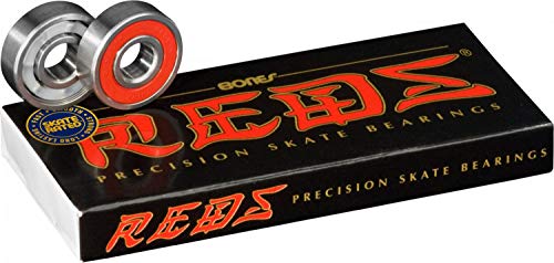 Bones Bearings Bearings Bones Red - Rodamiento de Skateboard, Color incoloro, Talla 2 x 0.5 x 2