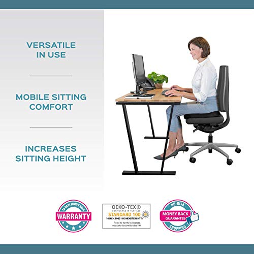 bonmedico Cojín Comfort, Cojín de Asiento Ergonómico para un Mejor Confort de Asiento, Cojín de Asiento de Espuma de Memoria Innovadora, Cojín de Asiento de Uso Universal. bonmedico Cojín Comfort, Cojín de Asiento Ergonómico para un Mejor Confort de Asiento, Cojín de Asiento de Espuma de Memoria Innovadora, Cojín de Asiento de Uso Universal.