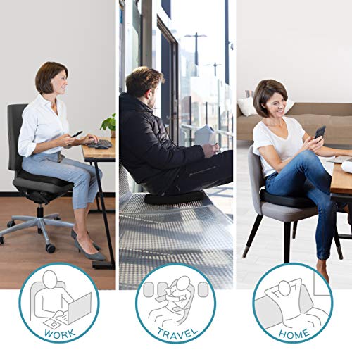 bonmedico Cojín Comfort, Cojín de Asiento Ergonómico para un Mejor Confort de Asiento, Cojín de Asiento de Espuma de Memoria Innovadora, Cojín de Asiento de Uso Universal. bonmedico Cojín Comfort, Cojín de Asiento Ergonómico para un Mejor Confort de Asiento, Cojín de Asiento de Espuma de Memoria Innovadora, Cojín de Asiento de Uso Universal.