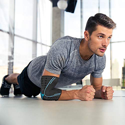 bonmedico Farko Vendaje para Codo, Unisex, Soporte para Articulaciones, Vendaje Articular Elástico de Tejido de Compresión para el Dolor y la Prevención, Izquierda y Derecha, S bonmedico Farko Vendaje para Codo, Unisex, Soporte para Articulaciones, Vendaje Articular Elástico de Tejido de Compresión para el Dolor y la Prevención, Izquierda y Derecha, S