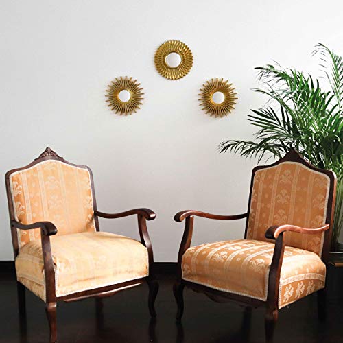 BONNYCO Espejos Pared Decorativos Dorados Pack 3 Espejos Decorativos Ideales para Decoracion Casa, Habitación y Salón | Espejos Redondos Pared Regalos Originales para Mujer | Decoracion Pared BONNYCO Espejos Pared Decorativos Dorados Pack 3 Espejos Decorativos Ideales para Decoracion Casa, Habitación y Salón | Espejos Redondos Pared Regalos Originales para Mujer | Decoracion Pared