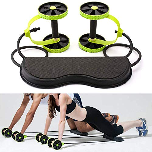 BOOM Multifunción Rodillo Doble AB Deporte, Rueda Equipo del Ejercicio Abdominal Core Entrenamiento De La Máquina, Hombres Mujeres Gimnasio En Casa Coaster Tire Roda Cintura Que Adelgaza Trainer