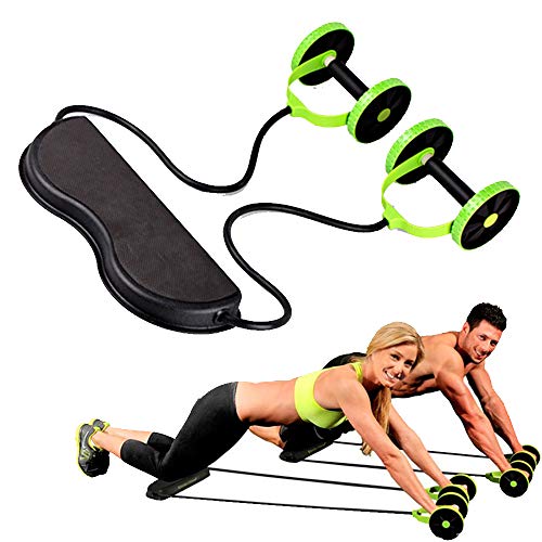 BOOM Multifunción Rodillo Doble AB Deporte, Rueda Equipo del Ejercicio Abdominal Core Entrenamiento De La Máquina, Hombres Mujeres Gimnasio En Casa Coaster Tire Roda Cintura Que Adelgaza Trainer