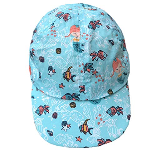 Boomly Bebé Niño Sombrero para el Sol con Proteccion de Cuello Gorra de Visera protección UV Protector Solar Playa Sombrero de Verano Gorra de Pesca