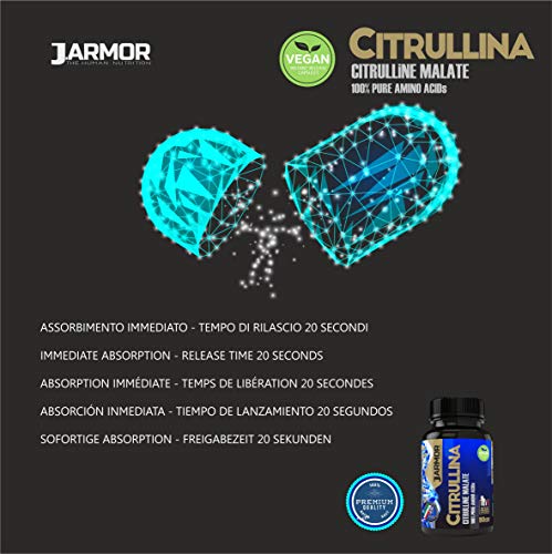 Booster Citrulina Malato Aminoácidos L-Citrulina 180 cápsulas de 1000mg Vegano Natural