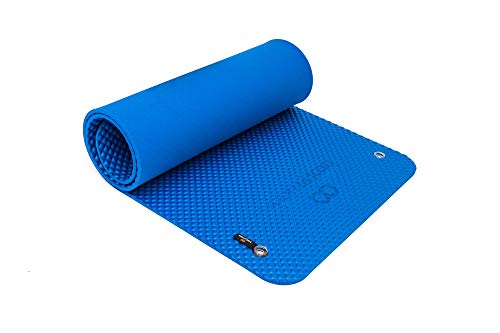 Bootymats - Colchoneta Fitness Multifunción para Todo Tipo de Entrenamiento: Fitness, Pilates, Abdominales, Estiramientos. Medidas: 160 x 60 cm. Grosor: 9 mm. Azul Bootymats - Colchoneta Fitness Multifunción para Todo Tipo de Entrenamiento: Fitness, Pilates, Abdominales, Estiramientos. Medidas: 160 x 60 cm. Grosor: 9 mm. Azul