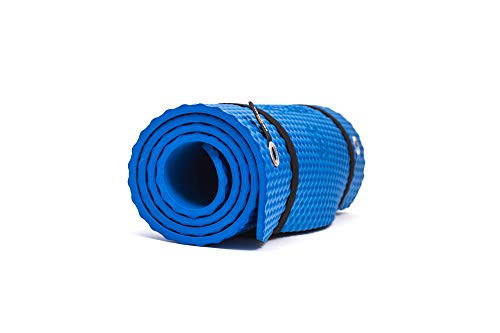 Bootymats - Colchoneta Fitness Multifunción para Todo Tipo de Entrenamiento: Fitness, Pilates, Abdominales, Estiramientos. Medidas: 160 x 60 cm. Grosor: 9 mm. Azul