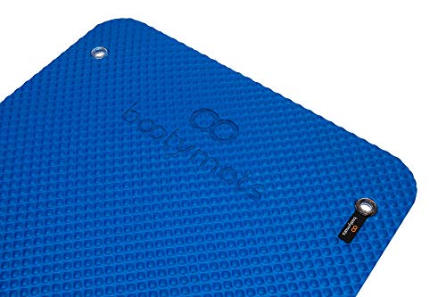 Bootymats - Colchoneta Fitness Multifunción para Todo Tipo de Entrenamiento: Fitness, Pilates, Abdominales, Estiramientos. Medidas: 160 x 60 cm. Grosor: 9 mm. Gris