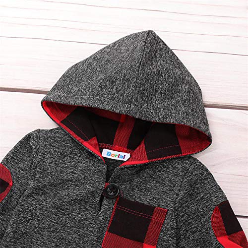 Borlai Baby Boy Girl Sudadera con Capucha Pantalones y Tops Conjuntos de Ropa Conjuntos de Regalos de Sudadera Encantadora de Moda, 2 Piezas, Gris Oscuro, 3-6 Meses Borlai Baby Boy Girl Sudadera con Capucha Pantalones y Tops Conjuntos de Ropa Conjuntos de Regalos de Sudadera Encantadora de Moda, 2 Piezas, Gris Oscuro, 3-6 Meses