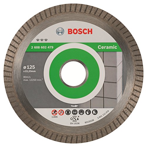 Bosch Professional - Disco de corte de diamante Best for Ceramic Extra-Clean Turbo, 125 x 22.23 x 1.4 x 7 mm Bosch Professional - Disco de corte de diamante Best for Ceramic Extra-Clean Turbo, 125 x 22.23 x 1.4 x 7 mm