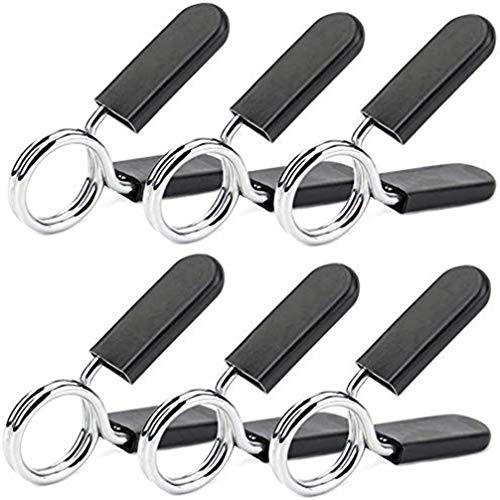 Bostar Cierres de Pinzas de Resorte para Levantamiento de Pesas para Mancuernas para Barra de Pesas, Pinza Barra Pesas para Entrenamiento de Fuerza,6Pcs/Set (28MM) Bostar Cierres de Pinzas de Resorte para Levantamiento de Pesas para Mancuernas para Barra de Pesas, Pinza Barra Pesas para Entrenamiento de Fuerza,6Pcs/Set (28MM)