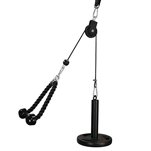 Bostar Polea Gimnasio, Maquina Fitness para Casa, Maquina de Musculacion Entrenamiento de Fuerza del Brazo, Ejercicio Casa, Antebrazos Gimnasio, Cuerda Triceps con Accesorios Entrenamiento