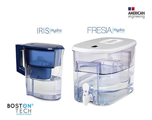 Boston Tech 6 Cartuchos Hydro Pure+, filtros de Agua compatibles con Brita Maxtra y Maxtra+, Efecto Prolongado (12 Meses, 6 x 60 días Cada Filtro) reducen la Cal y el Cloro