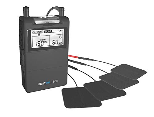 Boston Tech ME-89 Plus - Electroestimulador Muscular Digital TENS - EMS Digital de Dos Canales, 24 programas Pre-establecidos Ajustables y 8 Electrodos. Ideal para Tratamiento Muscular Boston Tech ME-89 Plus - Electroestimulador Muscular Digital TENS - EMS Digital de Dos Canales, 24 programas Pre-establecidos Ajustables y 8 Electrodos. Ideal para Tratamiento Muscular