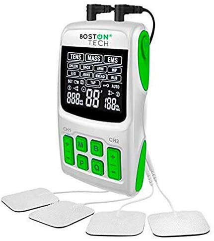 Boston Tech WE112 - Boston Tech - We-112 - Electroestimulador Digital Profesional 3 En 1, Tens, Ems, Masaje. Alivio Al Dolor Y Fortalecimiento Muscular General, Pantalla Lcd, 2 Canales, 4 Boston Tech WE112 - Boston Tech - We-112 - Electroestimulador Digital Profesional 3 En 1, Tens, Ems, Masaje. Alivio Al Dolor Y Fortalecimiento Muscular General, Pantalla Lcd, 2 Canales, 4