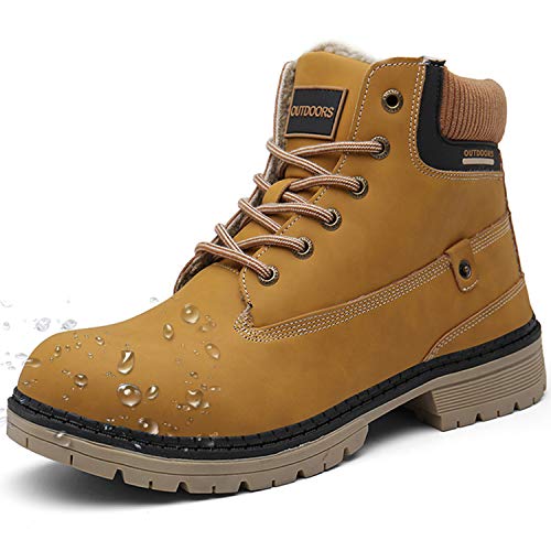 Botas de Nieve Hombre Mujer Cálido Botines Planas Invierno Impermeables Zapatos Senderismo Zapatillas Deportes Trekking Confortables Sneakers