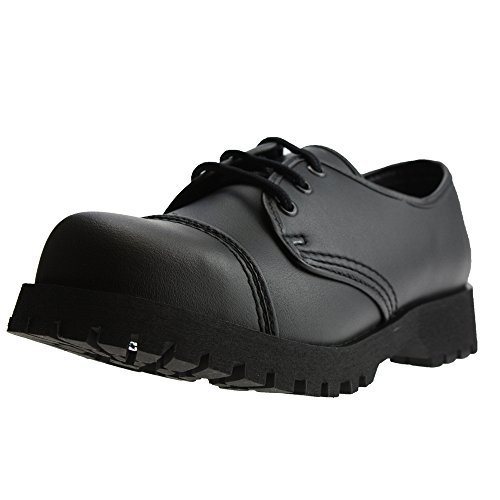 Botas y protector bucal - 3-agujero de vegetariano (Vegi) zapatos negro, negro - negro, 42