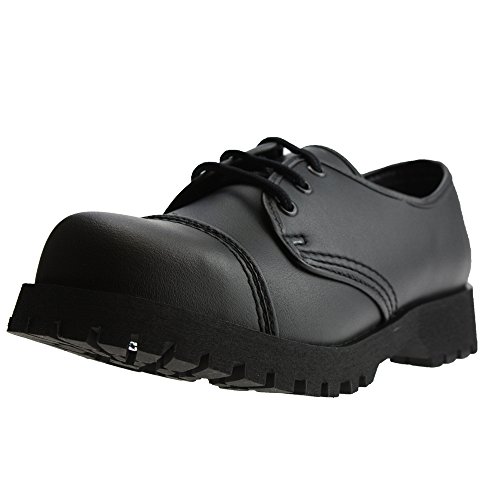 Botas y protector bucal - 3-agujero de vegetariano (Vegi) zapatos negro, negro - negro, 42 Botas y protector bucal - 3-agujero de vegetariano (Vegi) zapatos negro, negro - negro, 42