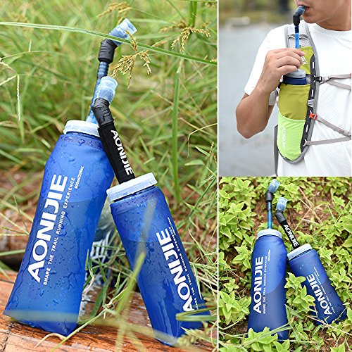 Botella blanda comprimible Docooler con pajita, sin BPA, para corredores, 600ML(1PCS), 600 ml Botella blanda comprimible Docooler con pajita, sin BPA, para corredores, 600ML(1PCS), 600 ml